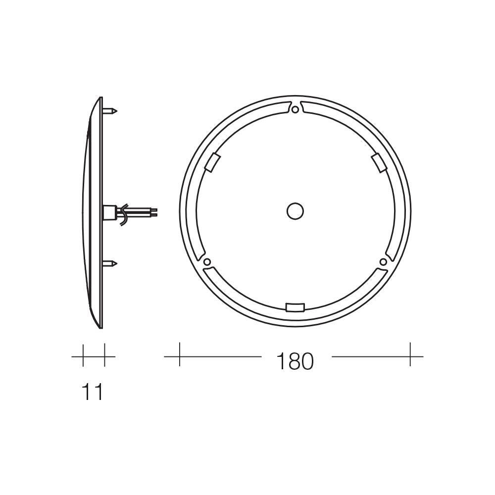 Narva LED Caravan Boat Interior Lamp Down Light 180mm 12V 87505