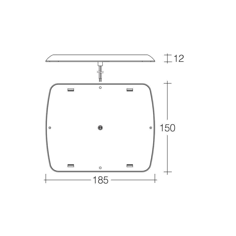 Narva LED Square Interior Down Light