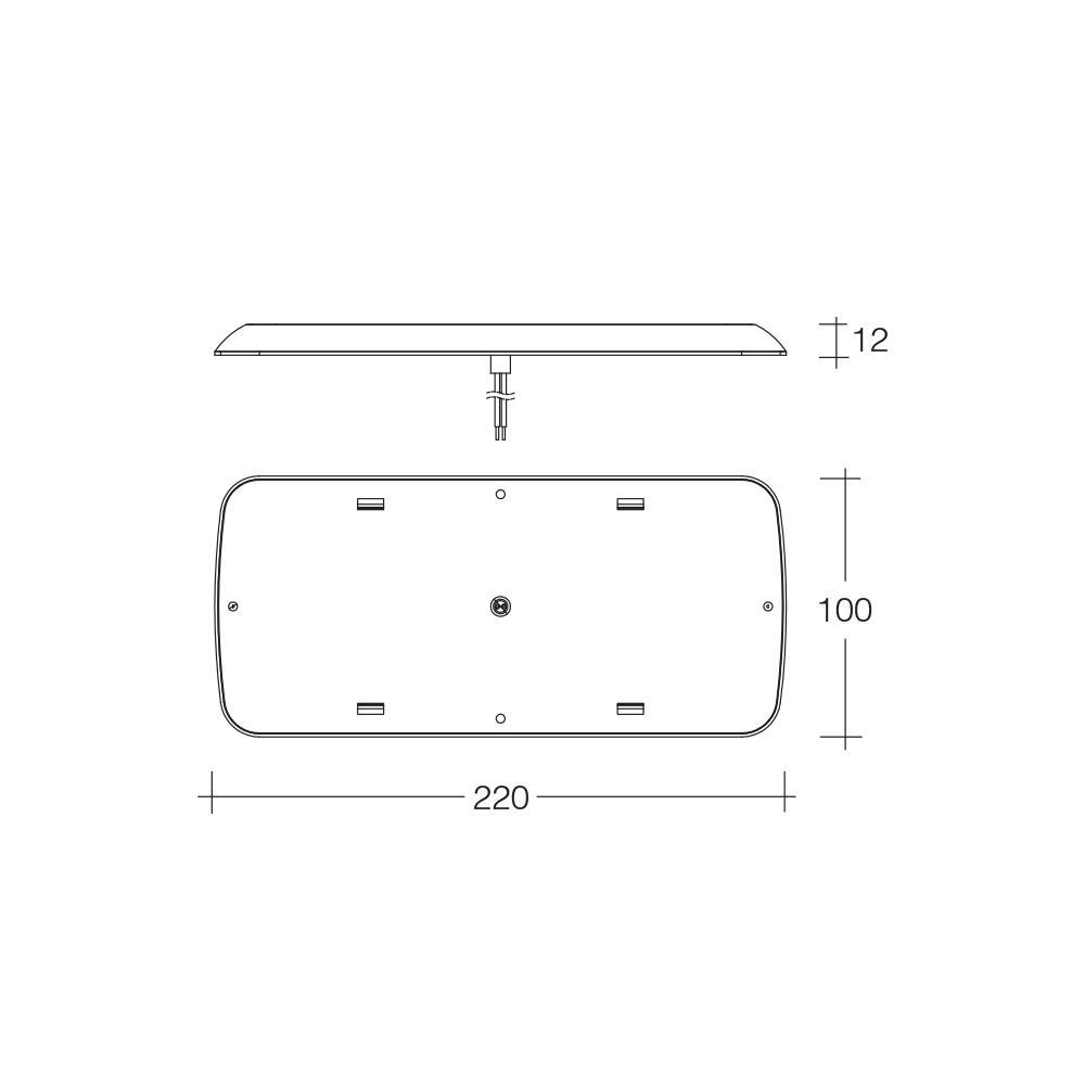 Narva LED Rectangle Interior Down Light