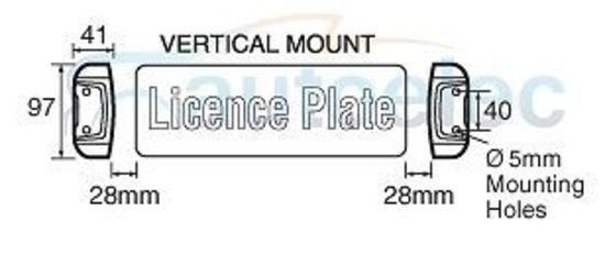 Narva Led License Licence Number Plate Light Lamp New Trailer Tail Truck 90862