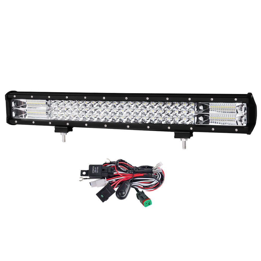 Lightfox LED Light Bar 7" 12" 20" 23" 26" 28" Flood Spot Combo 50" Curved 12V