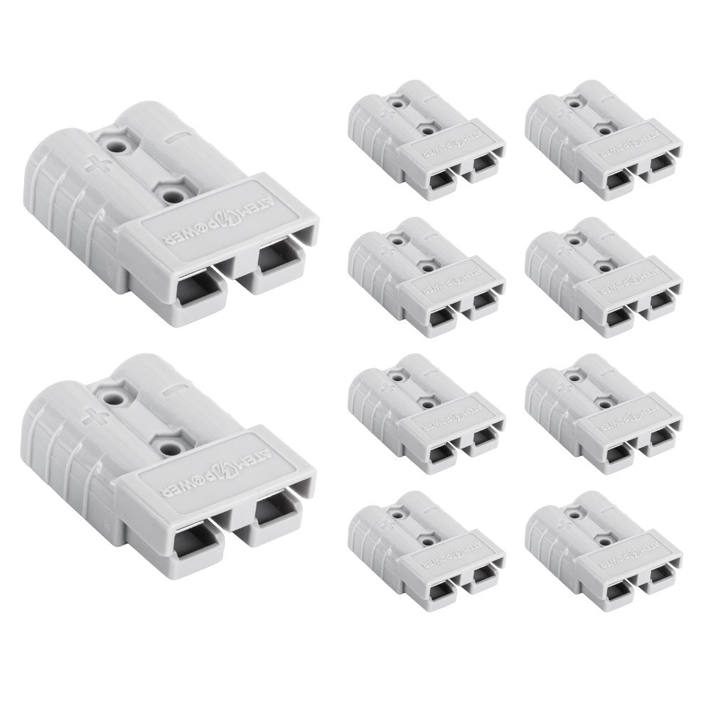 ATEM POWER 10PCS Anderson Style Plug Connectors 50AMP 12-24V 6AWG