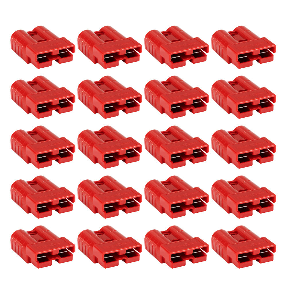 ATEM POWER 20Pcs Red Anderson Style Plug Connectors 50AMP 6AWG 12-24V