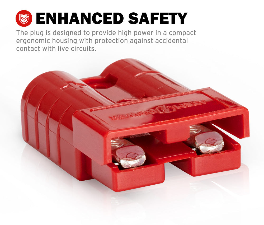 ATEM POWER 20Pcs Red Anderson Style Plug Connectors 50AMP 6AWG 12-24V