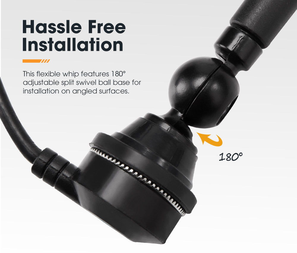 SAN HIMA Uhf Radio Antenna Black Rubber Duck AM/FM