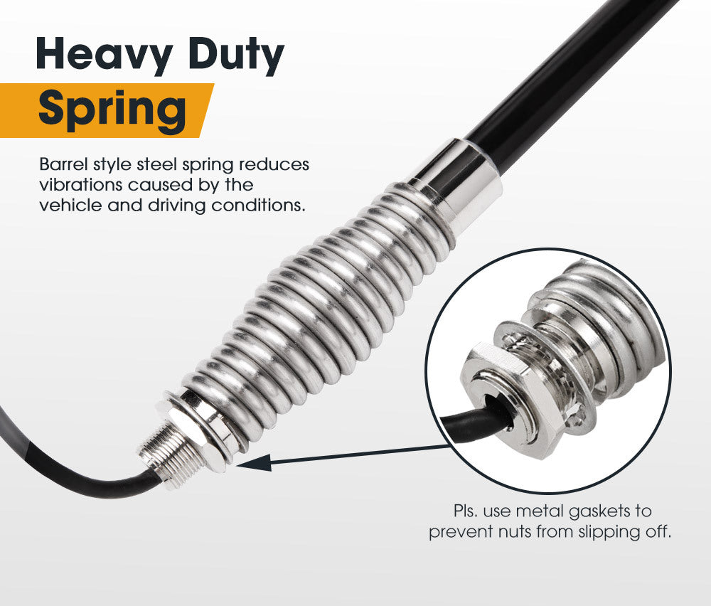 SAN HIMA Hi Gain Black Uhf 5Db Fibreglass Cb Antenna 720Mm Height For Gme Uniden Oricom