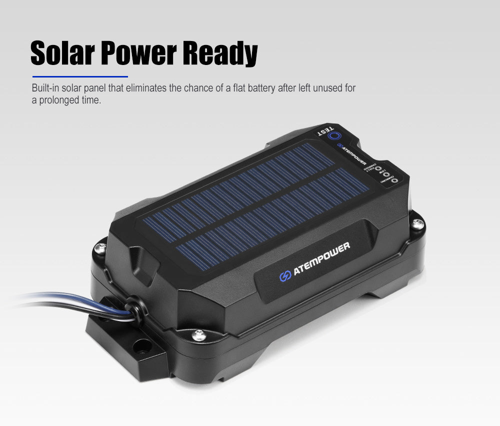 ATEM POWER Break Away System with Battery& Switch Solar Trailer Electric Brake