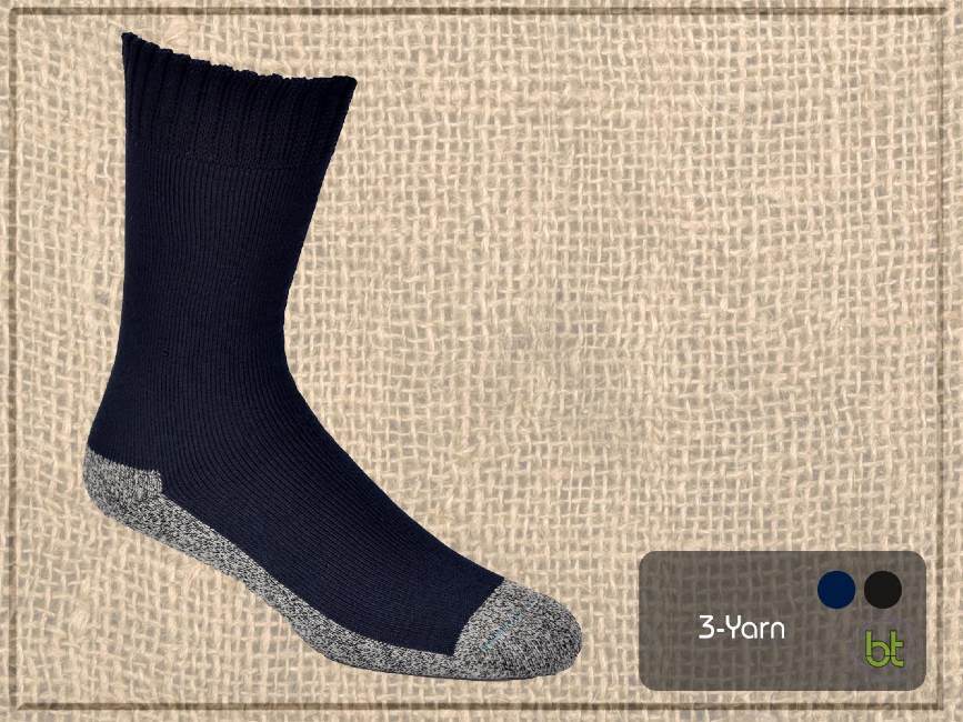 Bamboo 3-Yarn Work Socks 1-Pack
