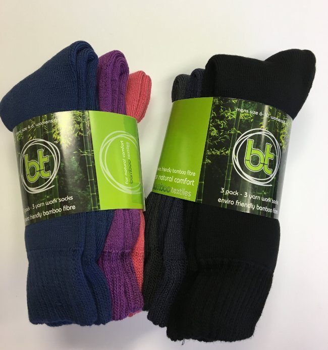 Bamboo 3-Yarn 3-Pack Work Sock