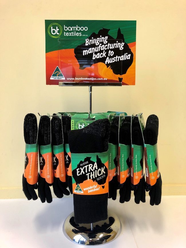 Bamboo Aussie Extra Thick Socks Black or Navy