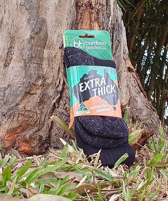 Bamboo Aussie Extra Thick Socks Black or Navy