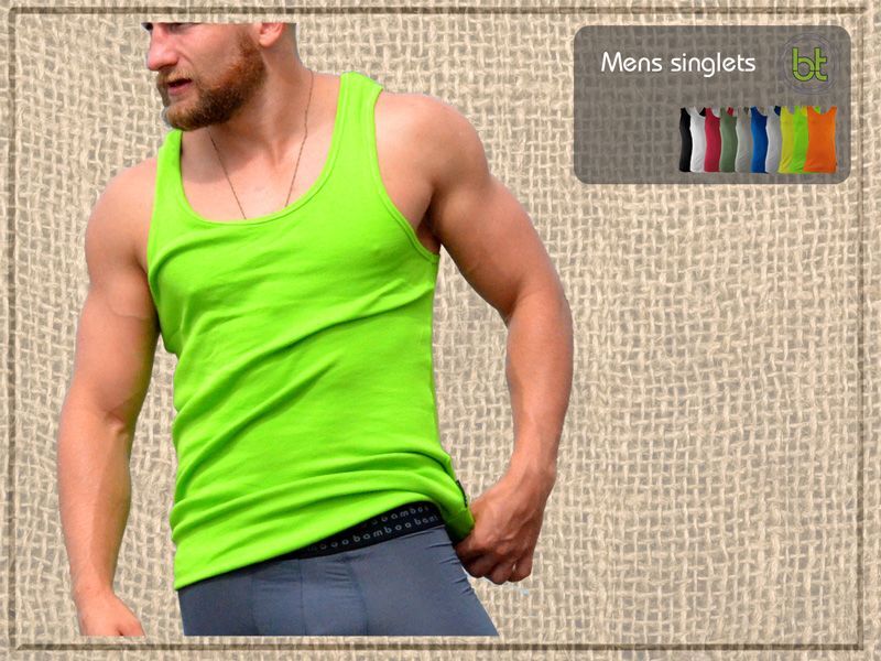 Bamboo Mens Singlet