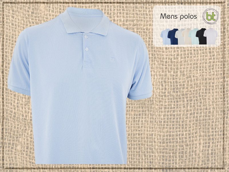 Bamboo Mens Polo Shirt with hanger