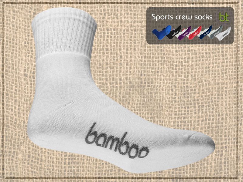 Bamboo Sports Crew Socks