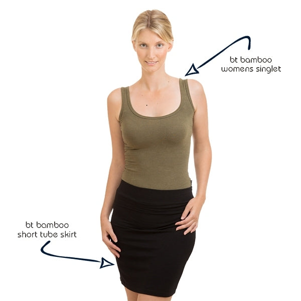Bamboo Tube Skirt Short Length