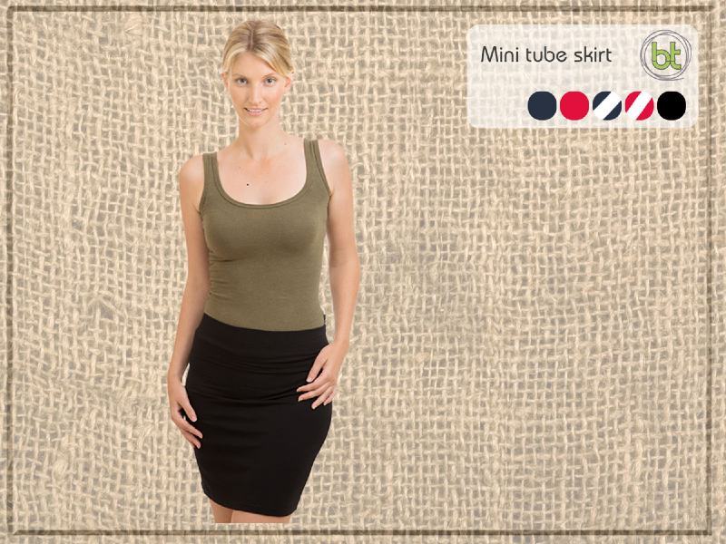 Bamboo Tube Skirt Short Length