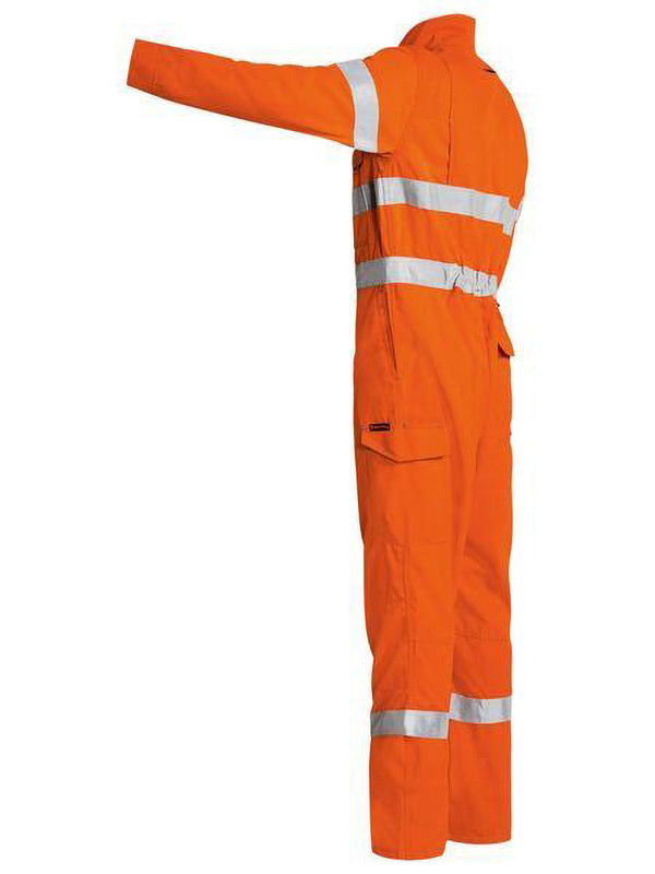 Bisley TenCate Tecasafe Plus Taped Hi Vis FR Engineered Vented Coverall
