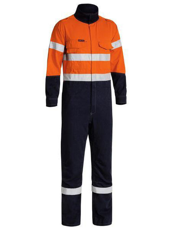 Bisley TenCate Tecasafe Plus 700 Taped Hi Vis Engineered FR Vented Coverall