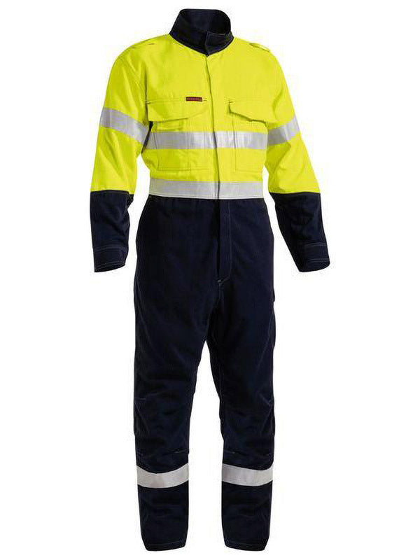 Bisley TenCate Tecasafe Plus 700 Taped Hi Vis Engineered FR Vented Coverall