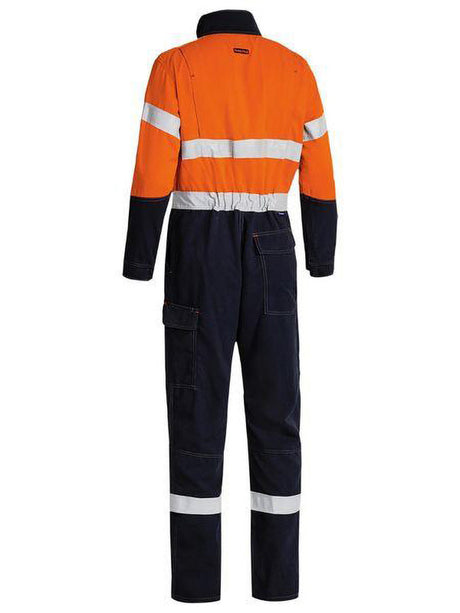 Bisley TenCate Tecasafe Plus 700 Taped Hi Vis Engineered FR Vented Coverall
