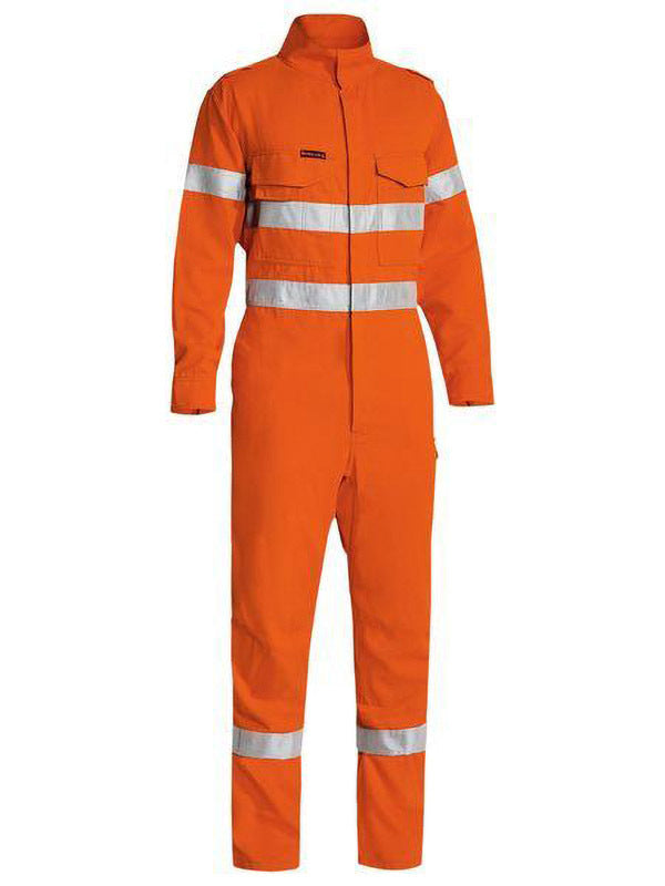 Bisley TenCate Tecasafe Plus 580 Taped Hi Vis Lightweight FR Non Vented Engineered Coverall