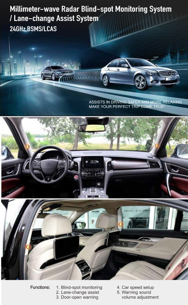 Blind Spot Radar Detection System (Wireless) BSD*