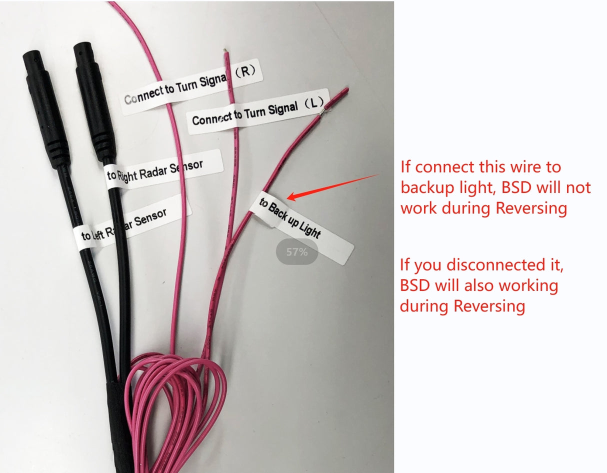 Blind Spot Radar Detection System (Wireless) BSD*