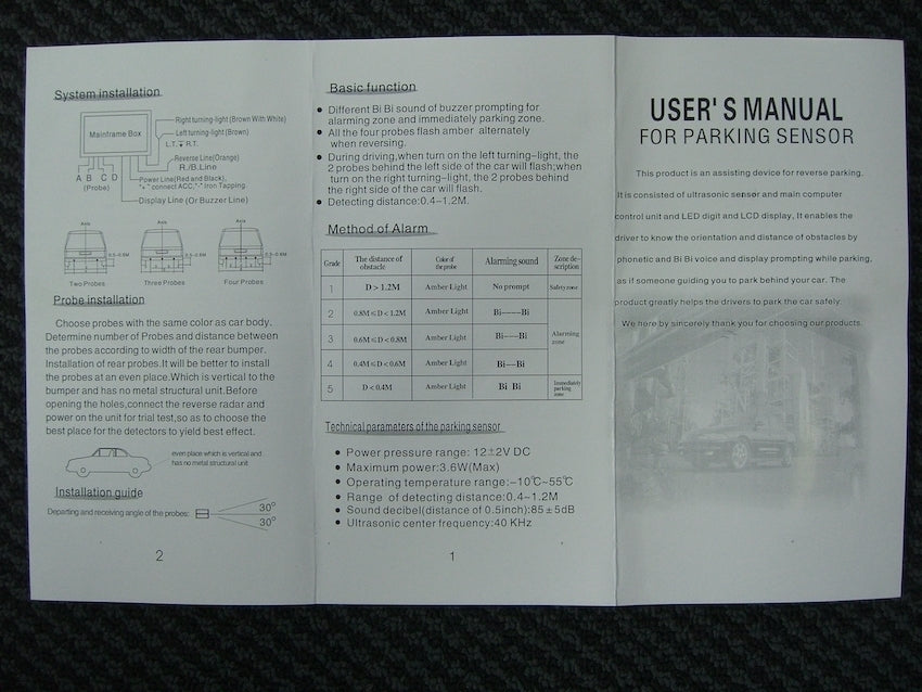 Rear Parking Sensors ON SALE*