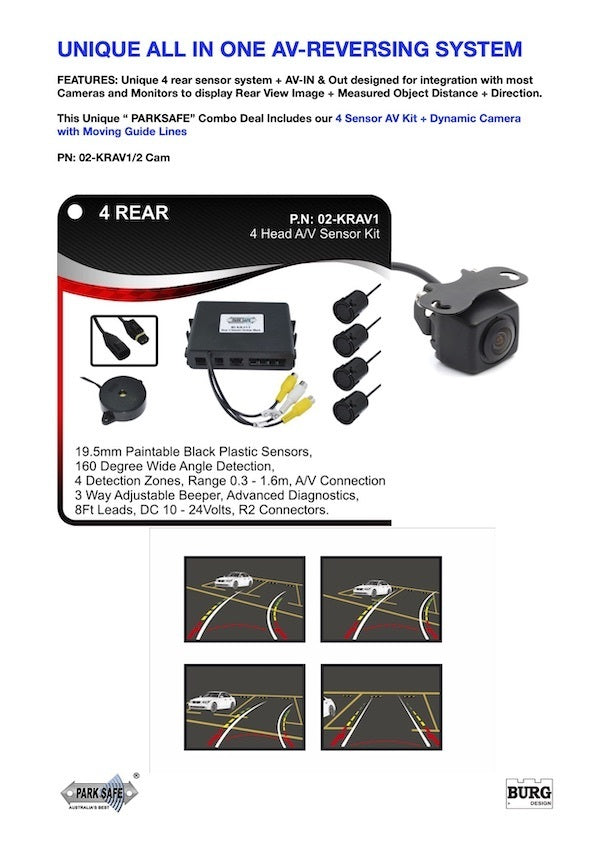 PARKSAFE Rear Sensors & Camera*
