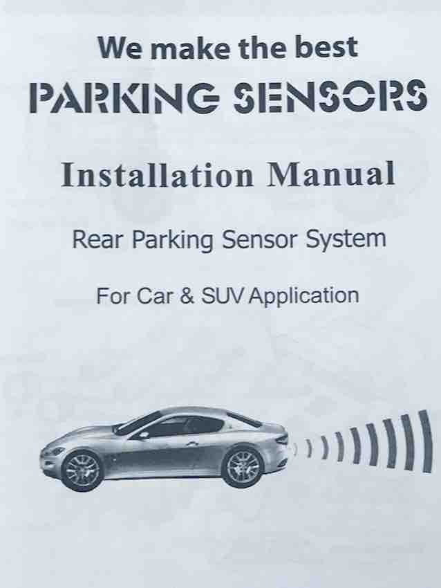 UTE 4 Head Rear Parking Sensors with Rubber Heads