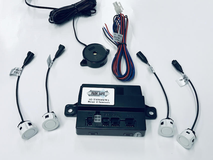 Rear Parking Sensors with Beeper (White)