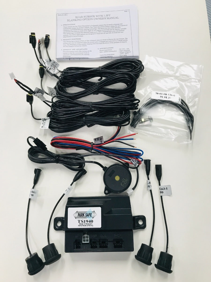 PARKSAFE Reversing Sensors with Beeper (Black)