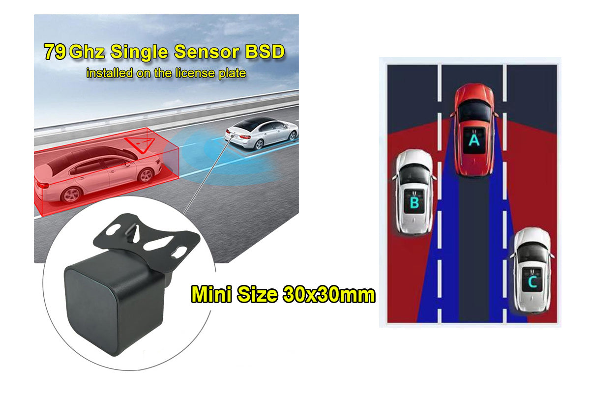 Blind Spot Radar Detection System BSD (easy to install)