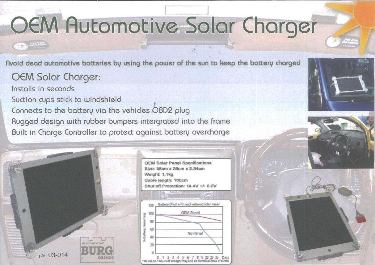 Solar Power Battery Maintenance Charger*