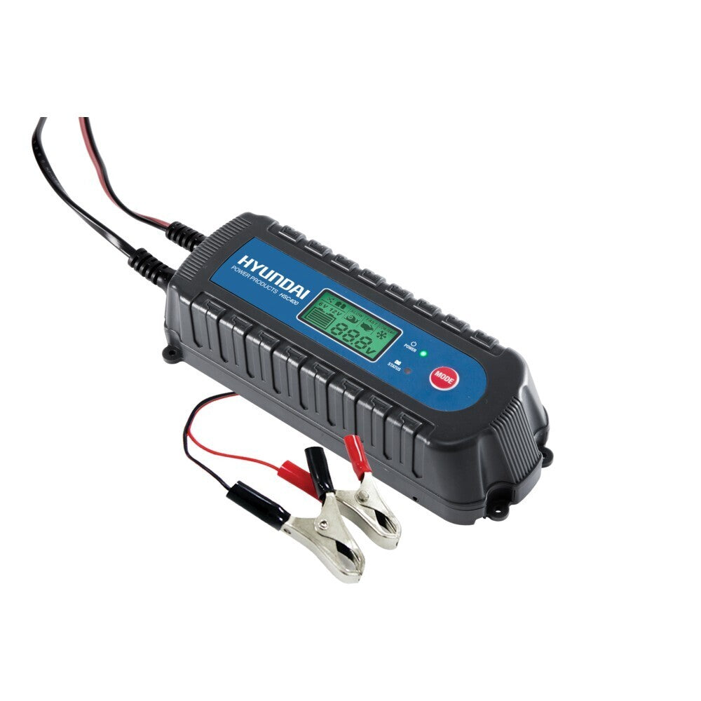 Hyundai 4 Amp Battery Maintenance & Smart Charger DC 6-12V*