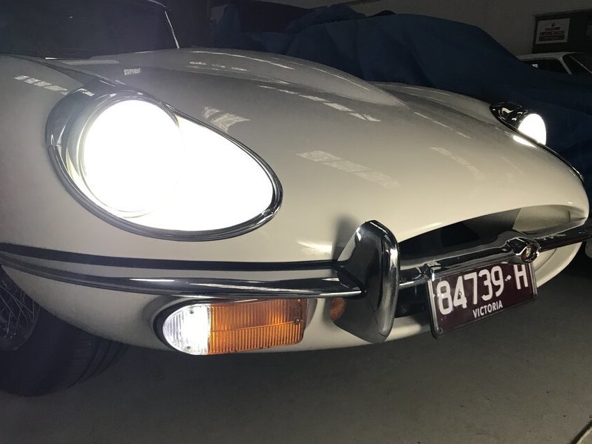 JaguarE-Type Series 1 1969 LED Lighting Upgrade 8 Piece Set