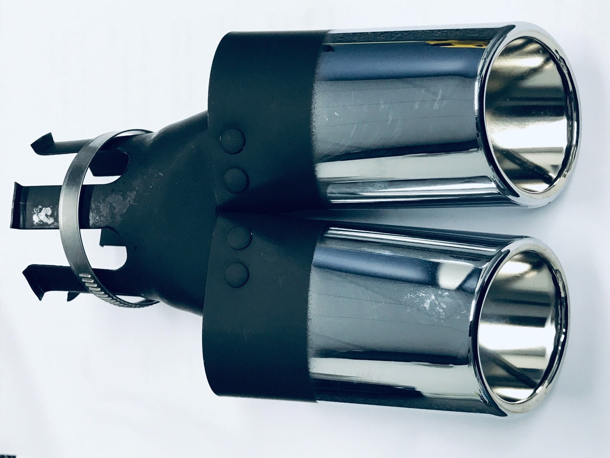 Dual Pipe Exhaust Tip fits 30-50mm pipes*