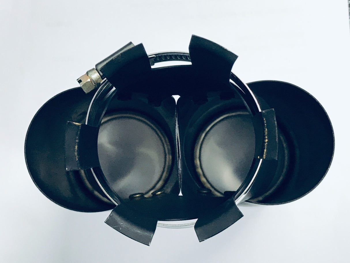 Dual Pipe Exhaust Tip fits 30-50mm pipes*
