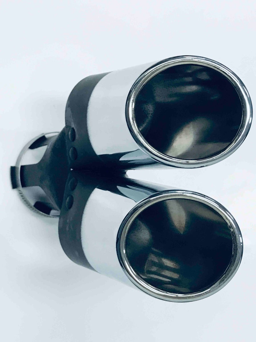 Dual Pipe Exhaust Tip fits 30-50mm pipes*