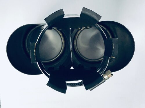 PARKSAFE Universal Dual Exhaust Tip fits 30-50mm pipes