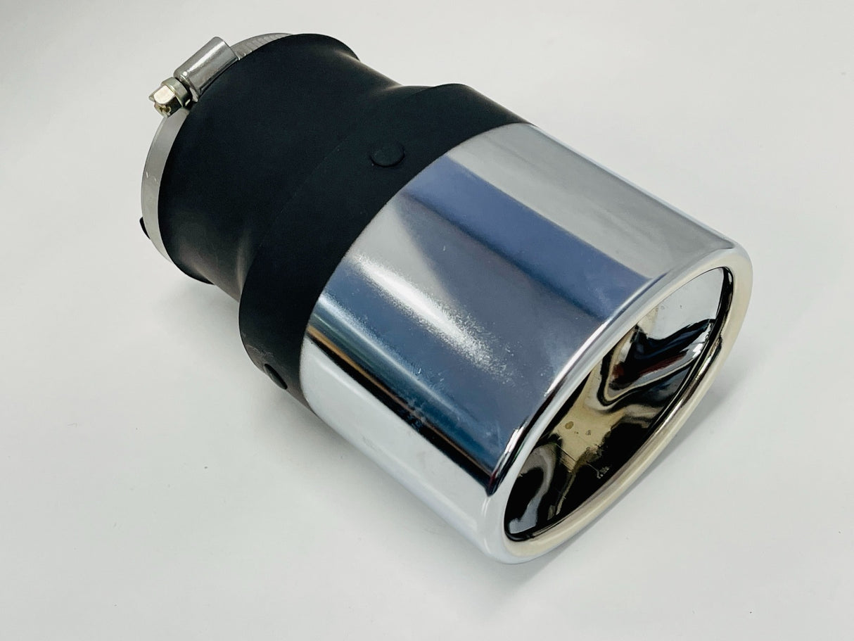 Sporty Chrome Exhaust Tip fits 35-52mm pipe