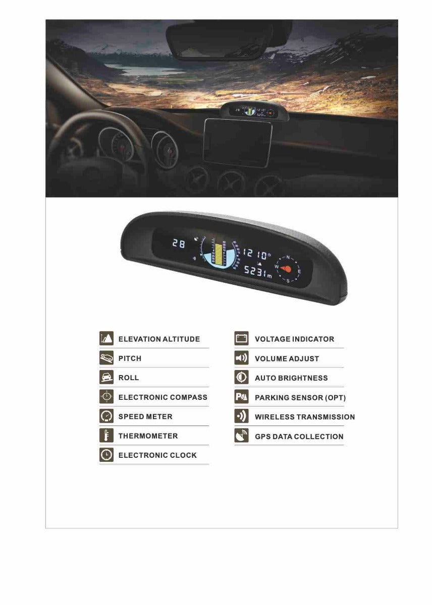 Multi-Function 4WD Heads Up Display HUD GPS*