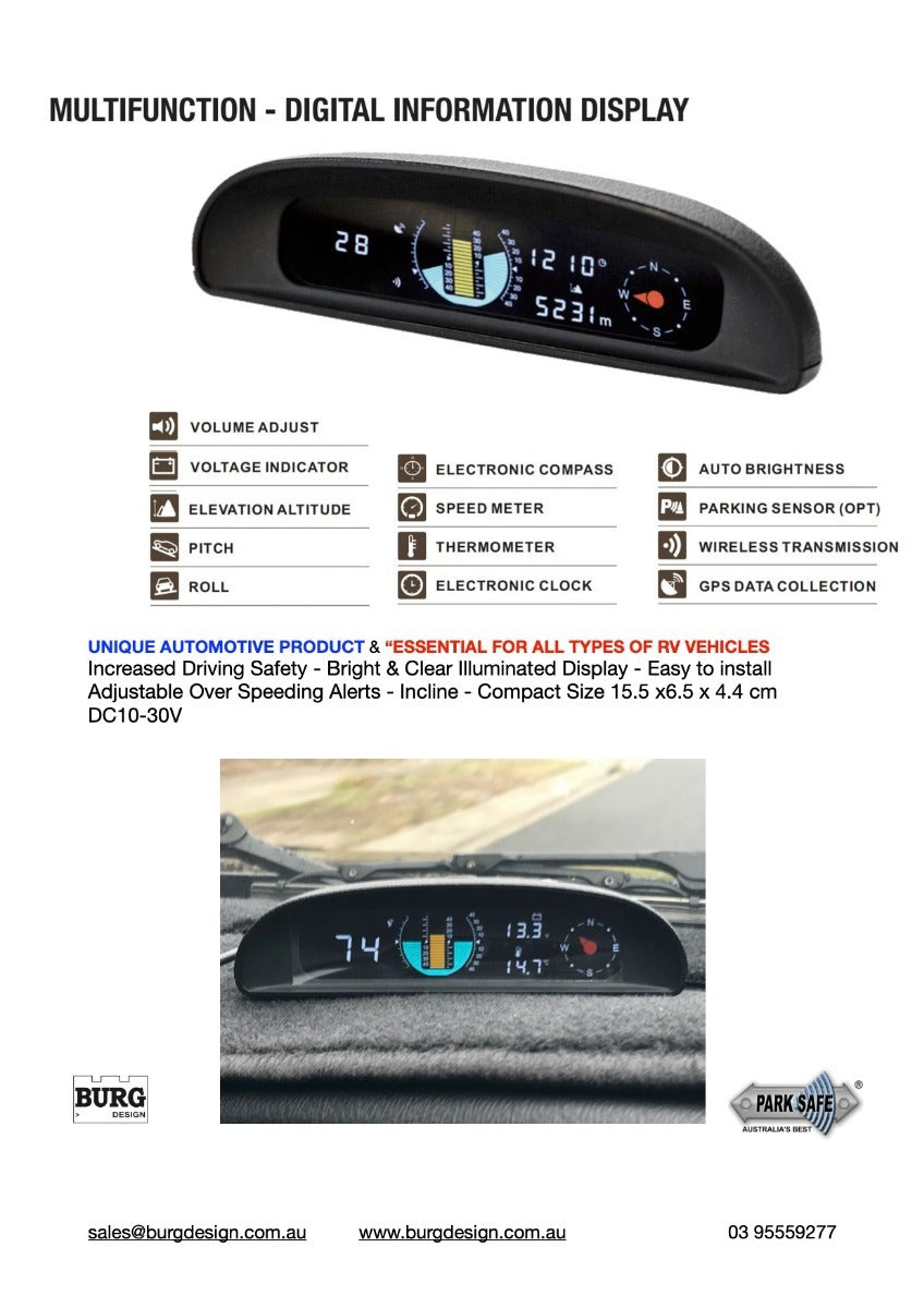 Multi-Function 4WD Heads Up Display HUD GPS*