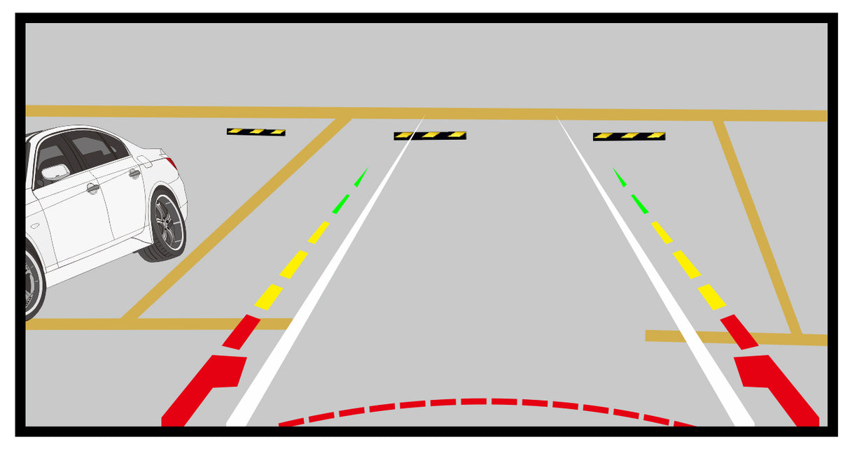Reversing Camera with Dynamic Moving Guidelines by PARKSAFE