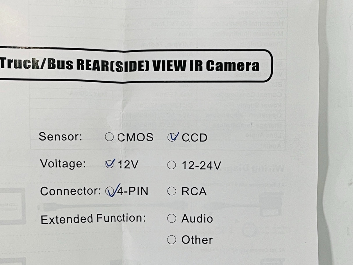 White Caravan /Motorhome Ball type IR Camera Camera with IR