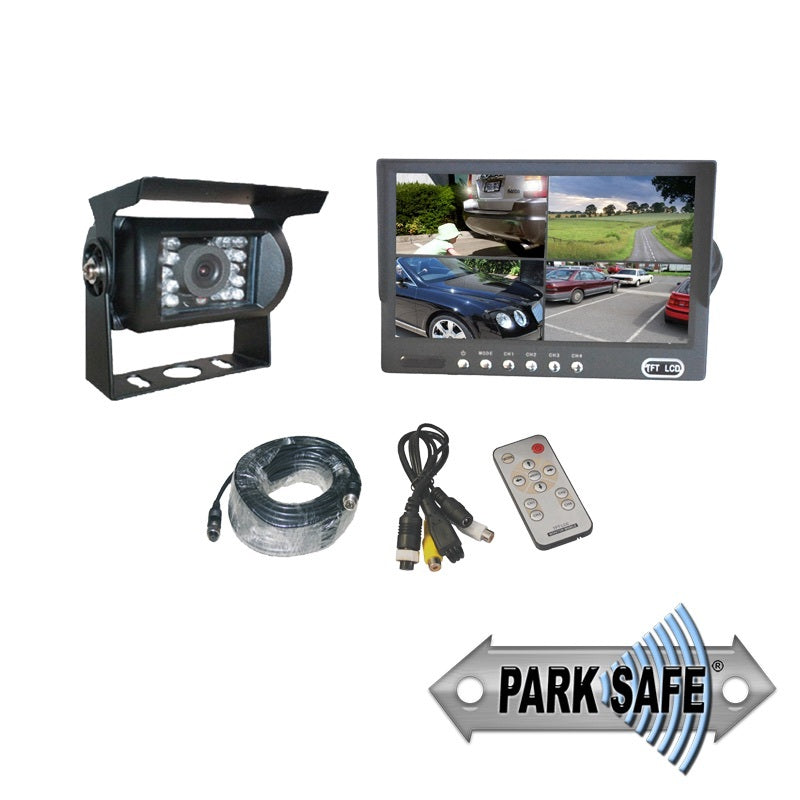 Rear Camera + 7" Quad Screen Monitor System >