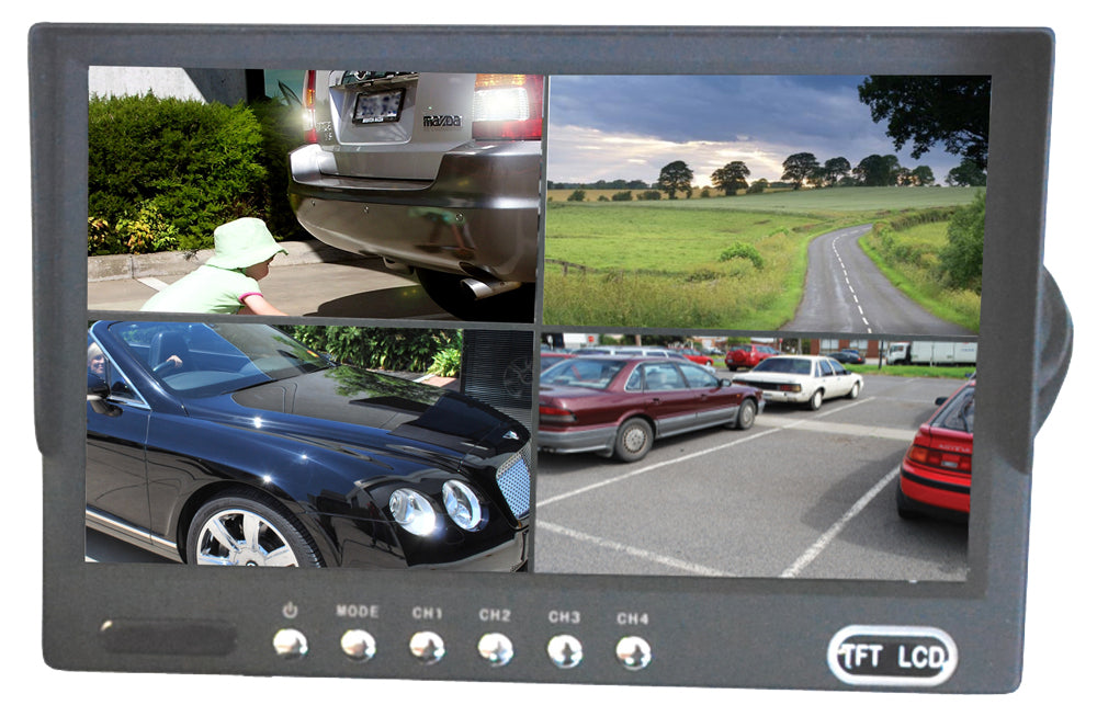 Rear Camera + 7" Quad Screen Monitor System >