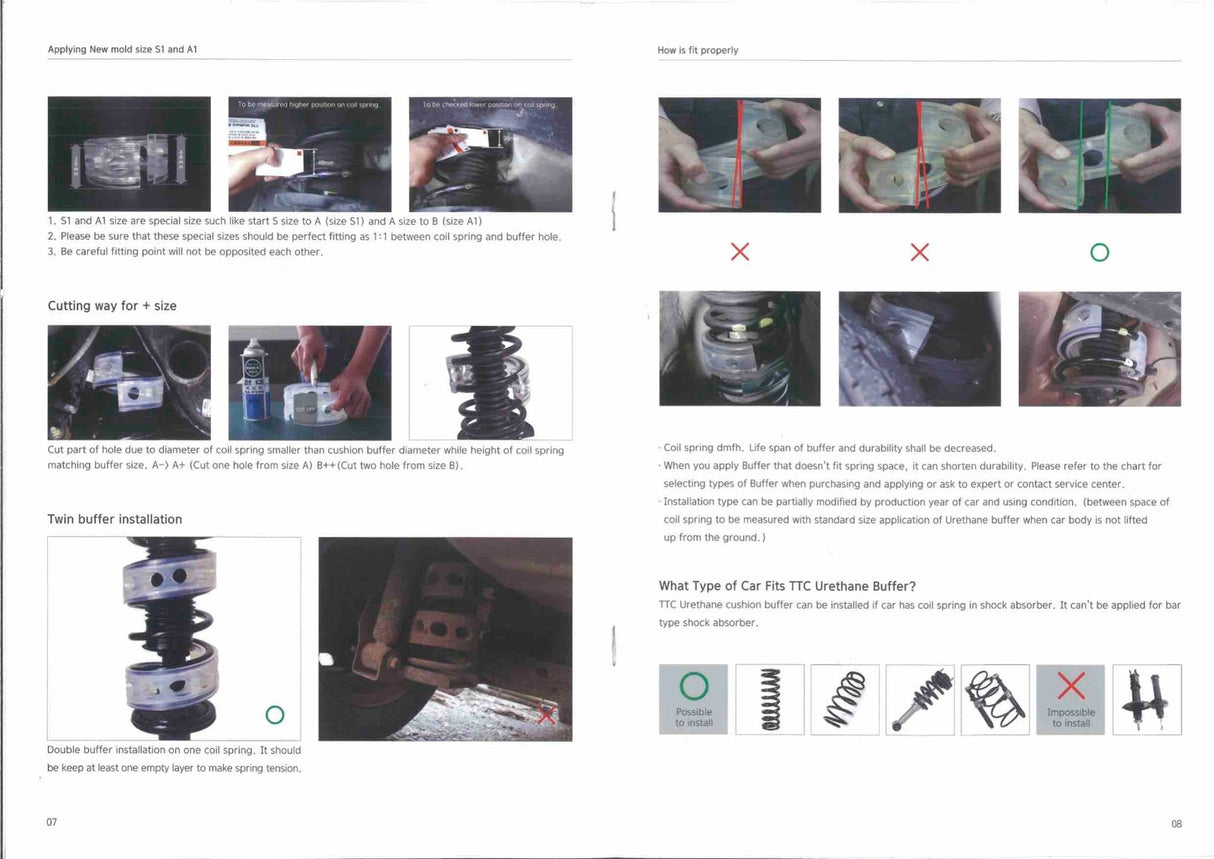Coil Suspension Upgrade Buffers* 28F