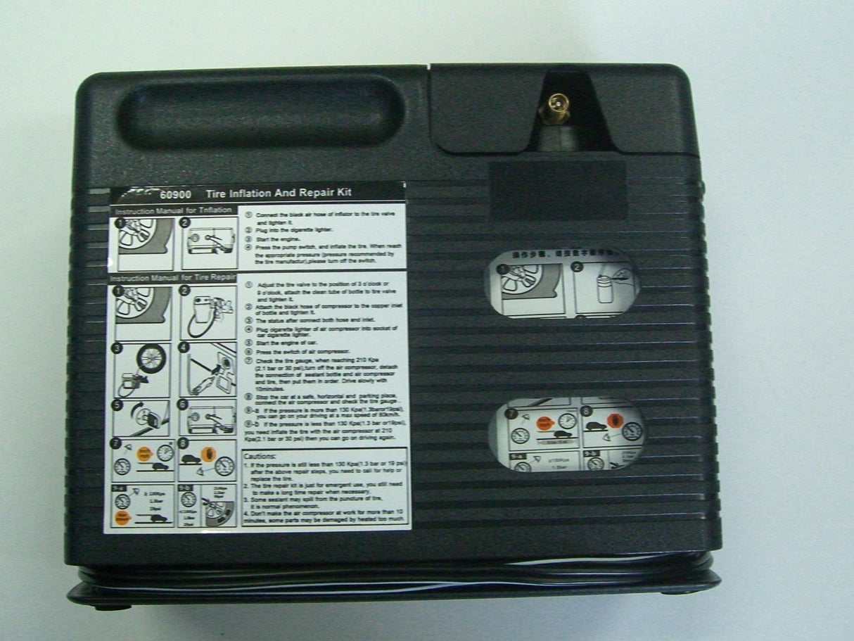 PARKSAFE Tyre Compressor Inflator & Repair Sealing Kit