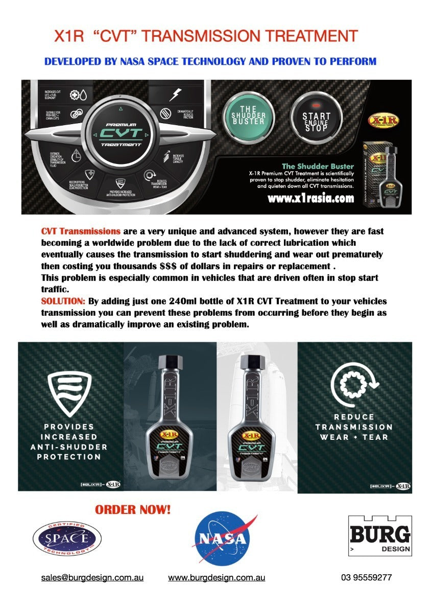 X1R Diesel Fuel System & CVT Transmission Treatments*